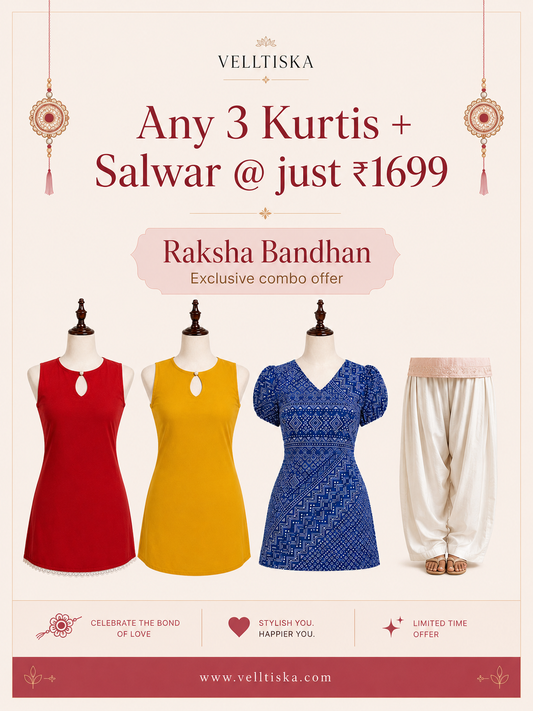 Any 3 Kurtis + Ivory Farshi Salwar