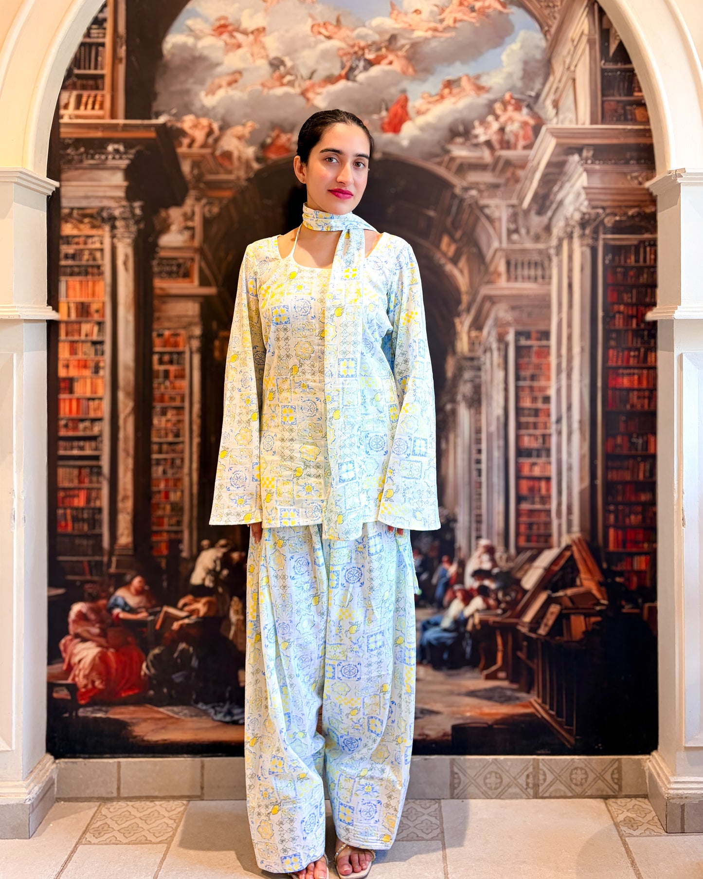 Lemonade Farshi Salwar Coord Set by Velltiska