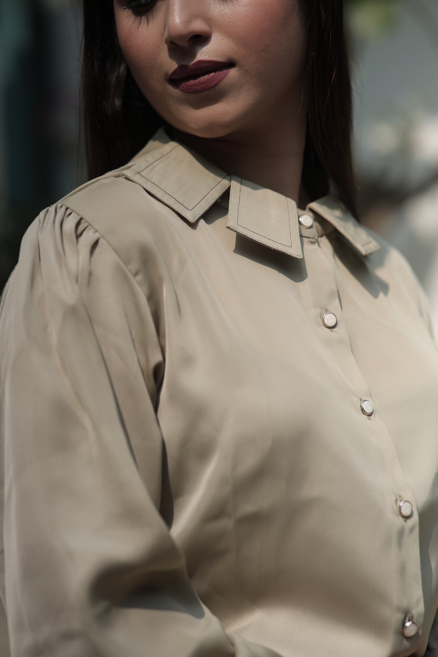 Velltiska Thistle Charm – Thistle Green Designer Collar Shirt