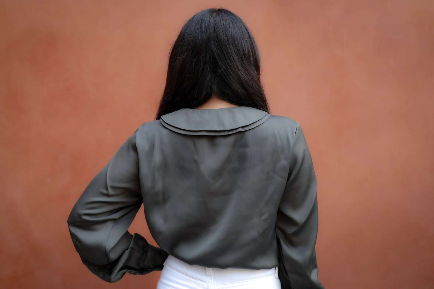 Velltiska Steel Luxe – Steel Grey Designer Collar Shirt