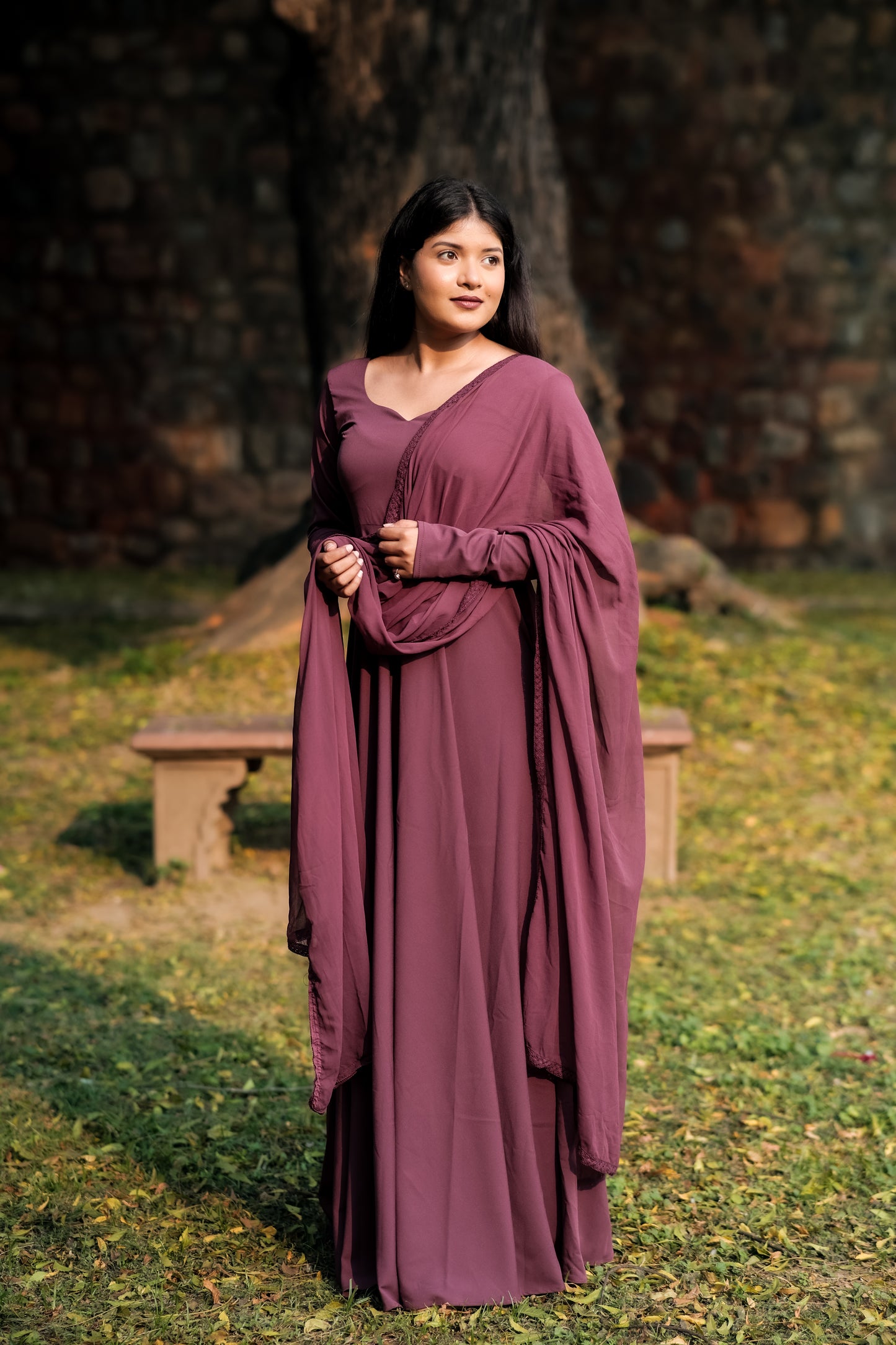 Pravya Pure Ethnic Gown – Timeless Simplicity