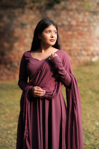 Pravya Pure Ethnic Gown – Timeless Simplicity
