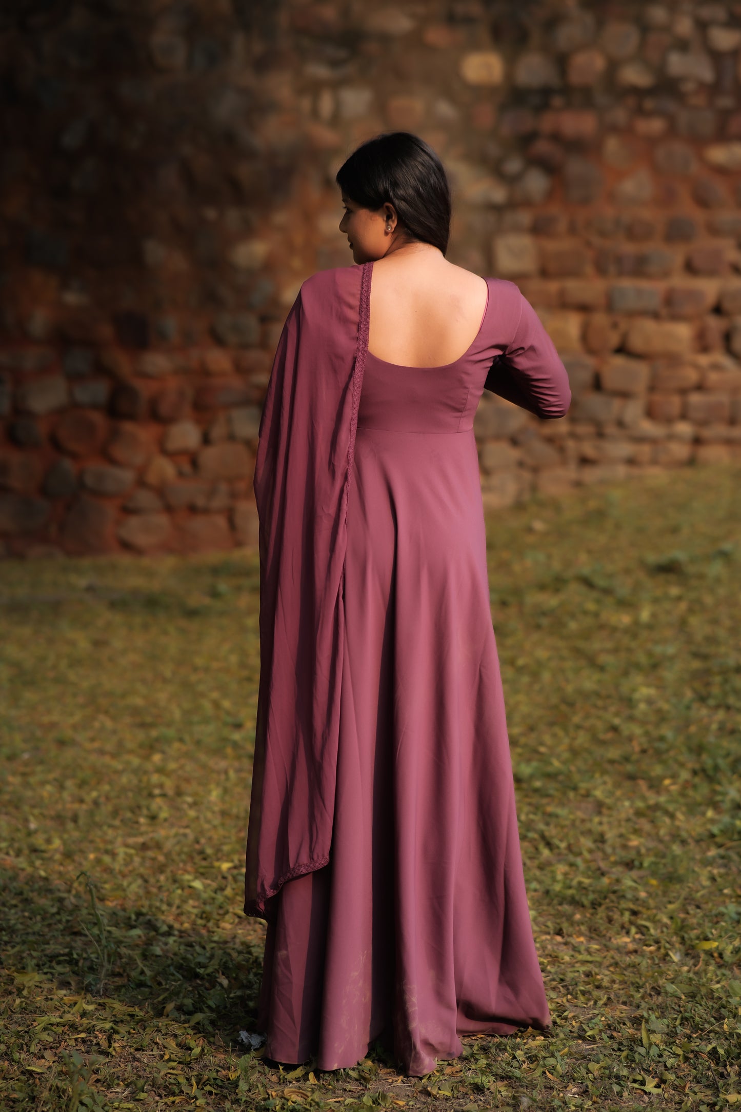 Pravya Pure Ethnic Gown – Timeless Simplicity