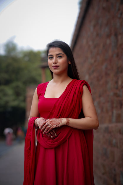 Ruhani Plain Gown – Timeless Simplicity