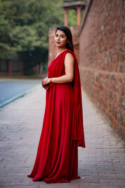 Ruhani Plain Gown – Timeless Simplicity