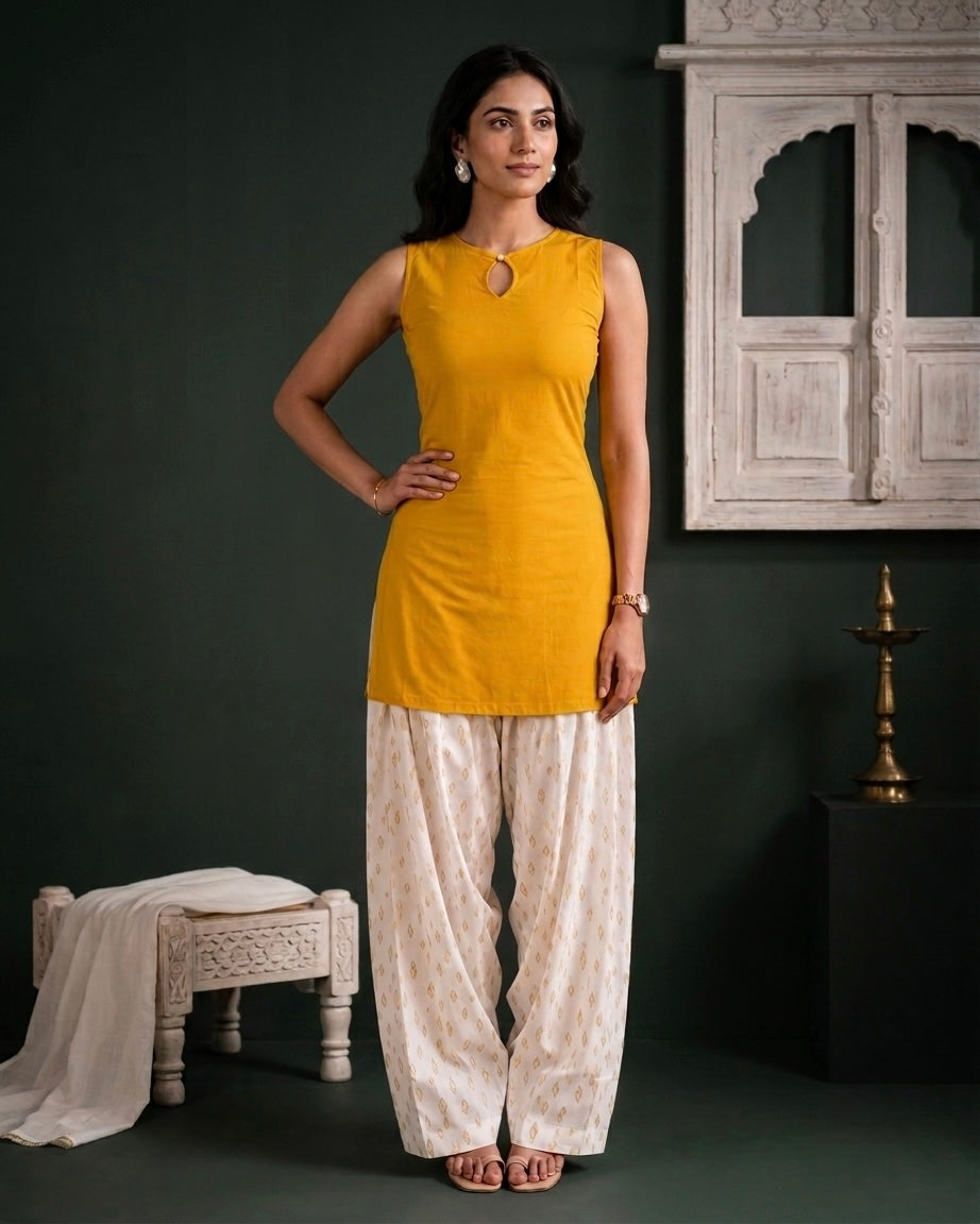 Honey Pie Farshi Salwar Coord Set For Women | Printed Ethnic Coord Set by Velltiska