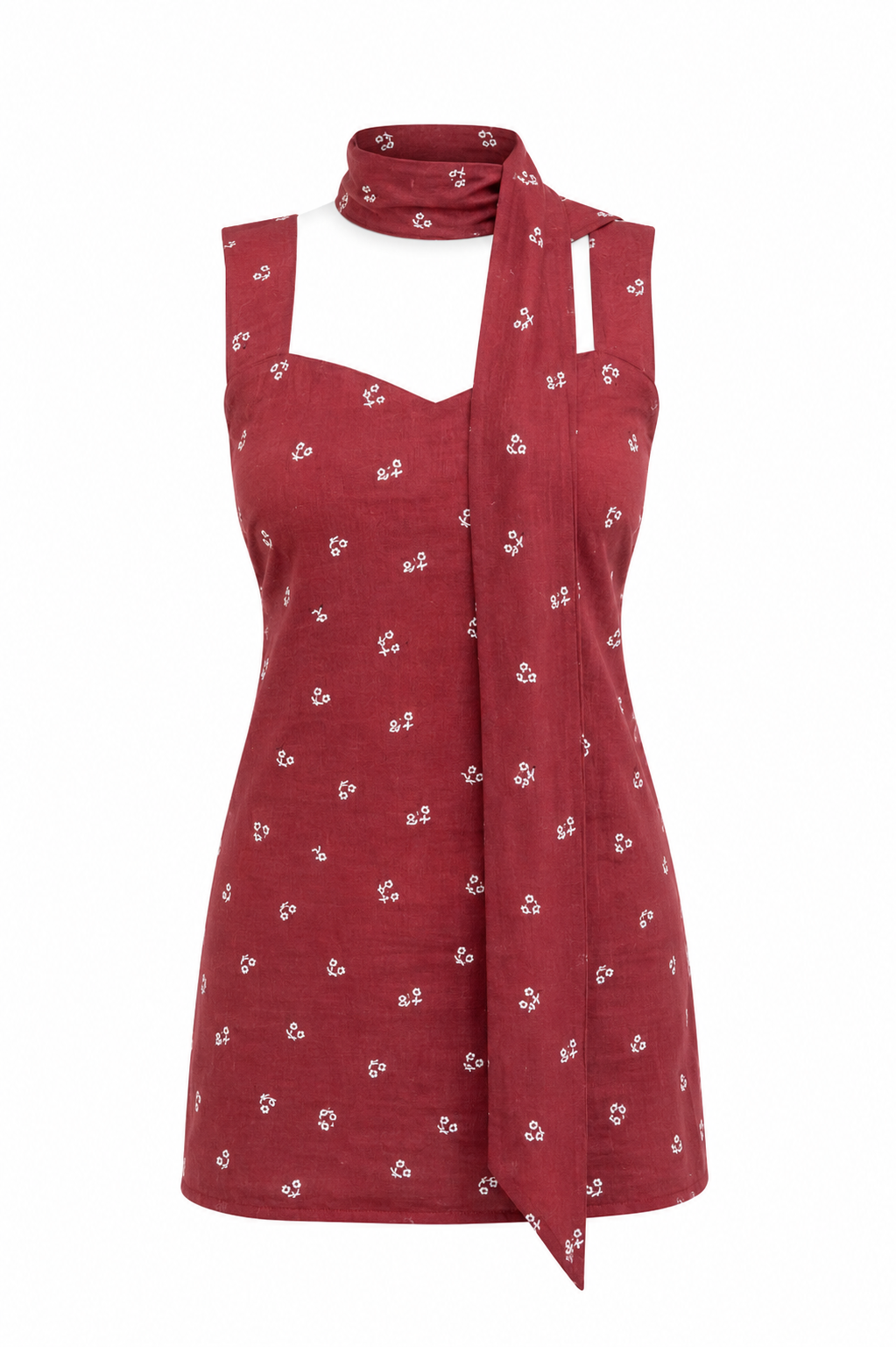 Cheryl Short Kurti with Corset Back and Scarf