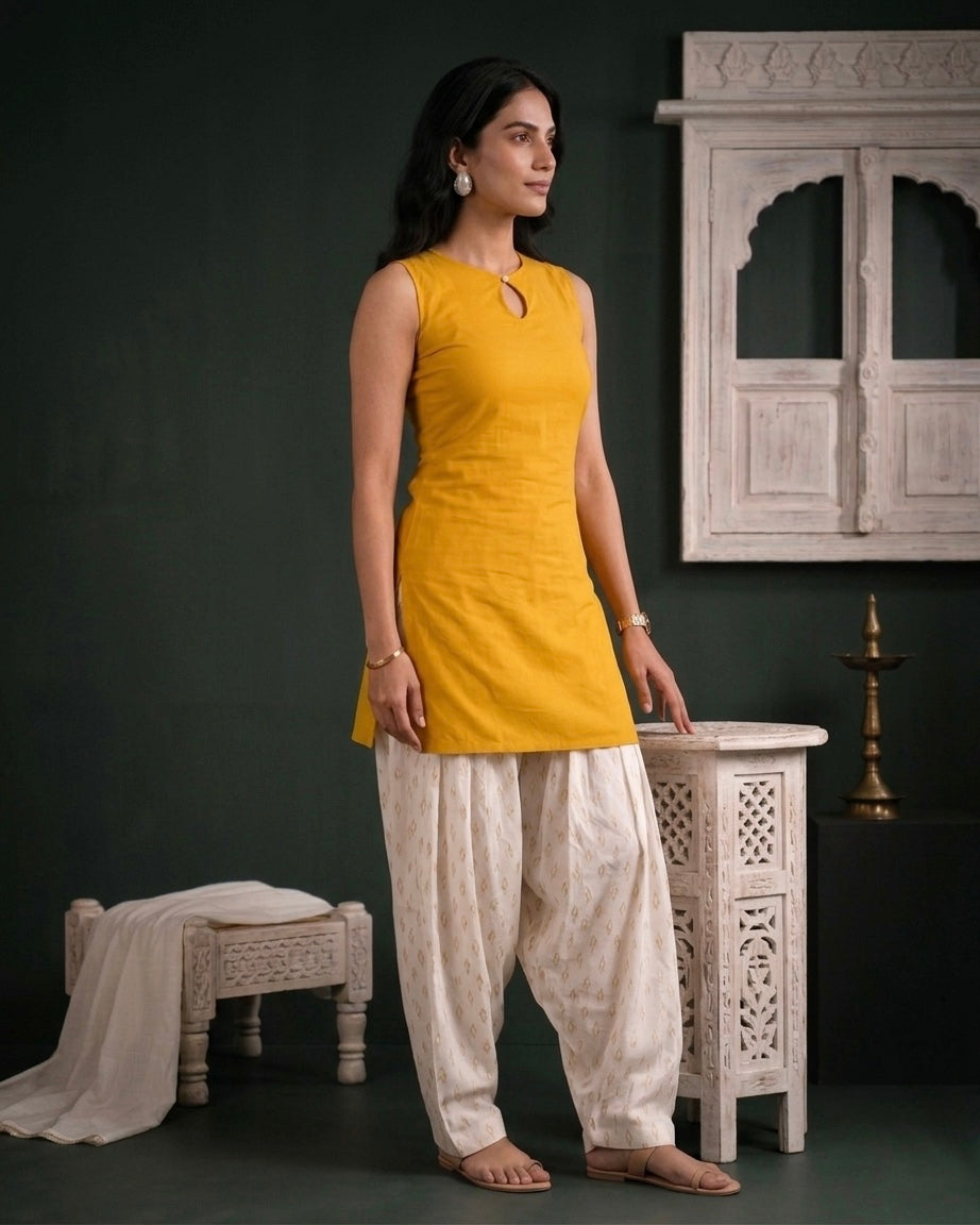 Honey Pie Farshi Salwar Coord Set For Women | Printed Ethnic Coord Set by Velltiska