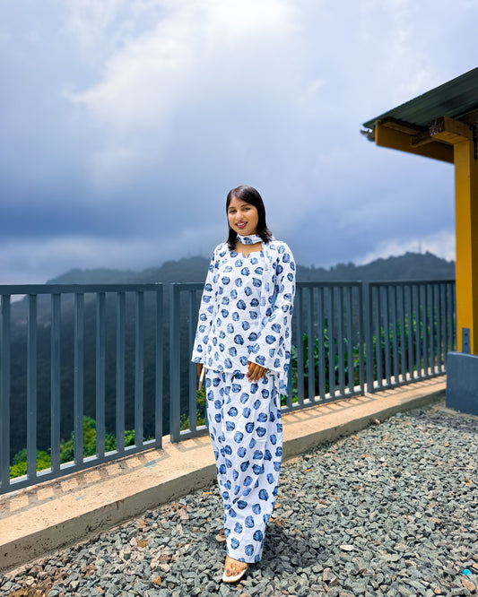 Sea Girl Farshi Salwar Coord Set by Velltiska