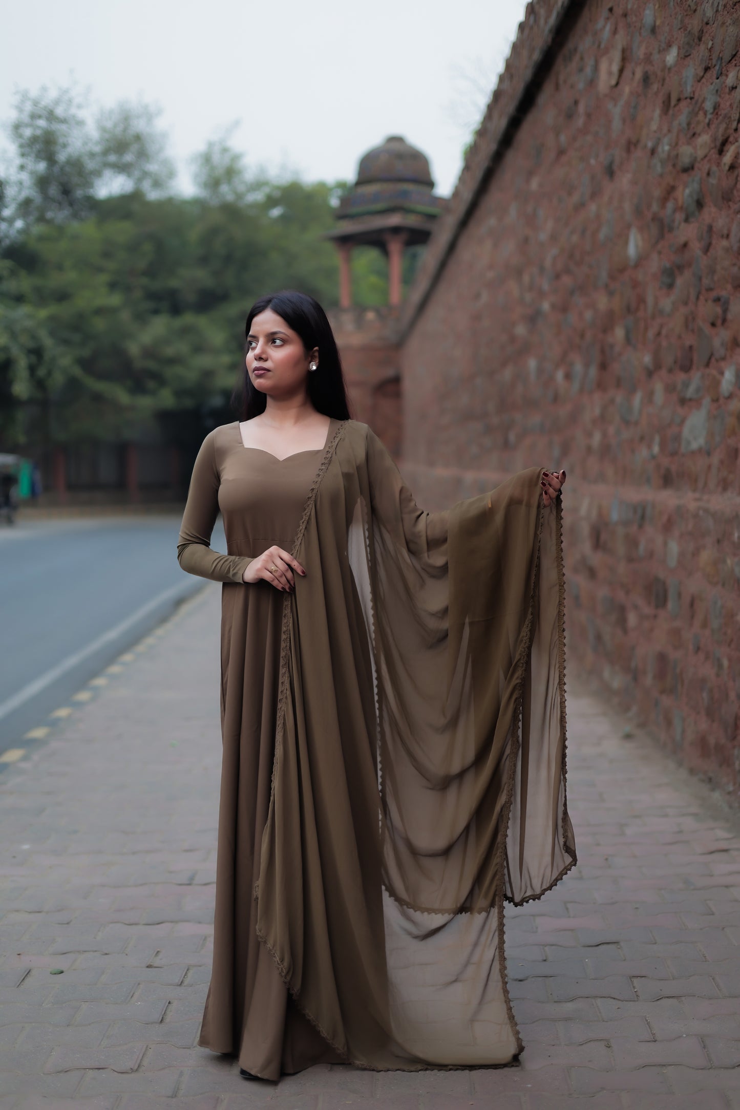 Saanjhini Ethnic Gown – Timeless Simplicity